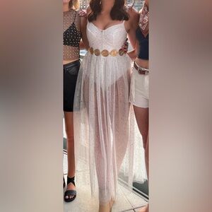 Showpo Sheer Bodice Dress